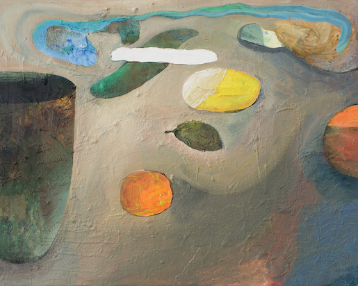 Bild: Zora Berweger, Unbekannte Kammer, 2015 , Öl und Spachtelmasse auf Baumwolle, 40 x 50 cm, Kunstmuseum Thun